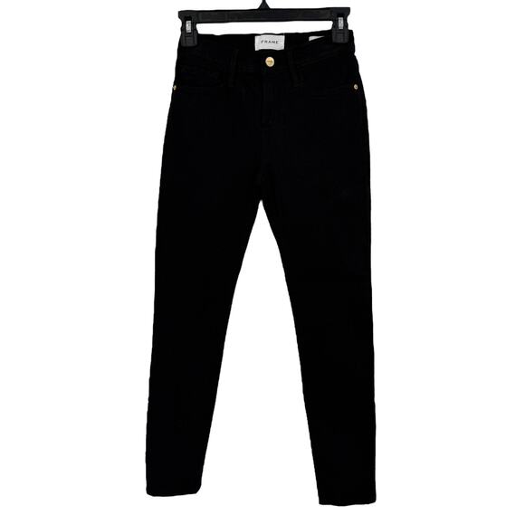 Frame jeans black Le Skinny de Jeanne crop size 25 - Picture 1 of 8